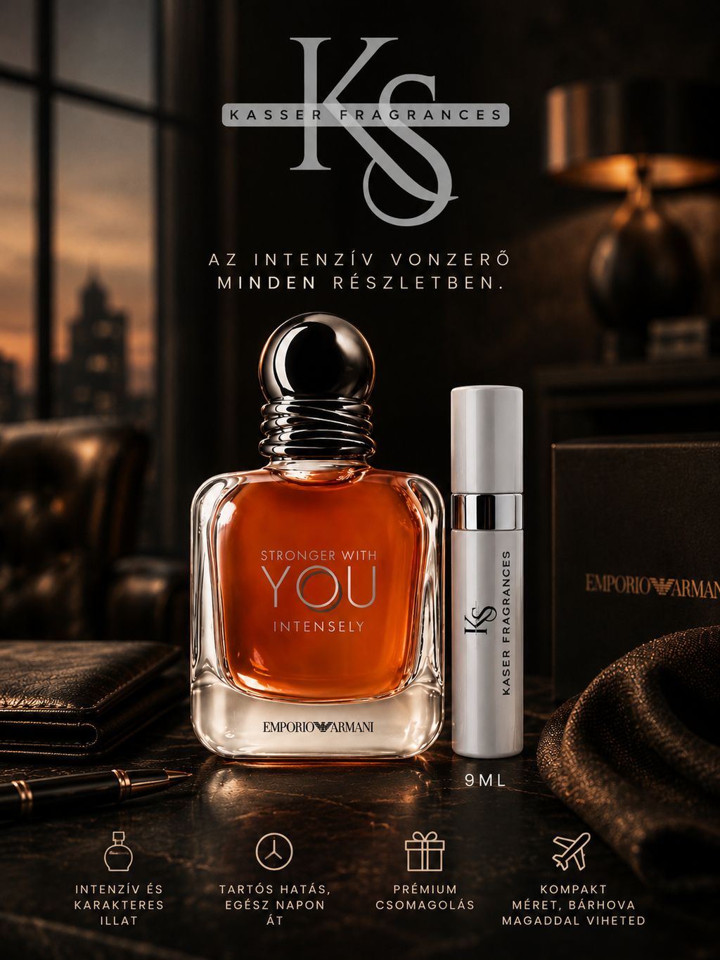 Emporio Armani Stronger With You Intensely Eau de Parfum – 9 ml KASSER FRAGRANCES Archívum